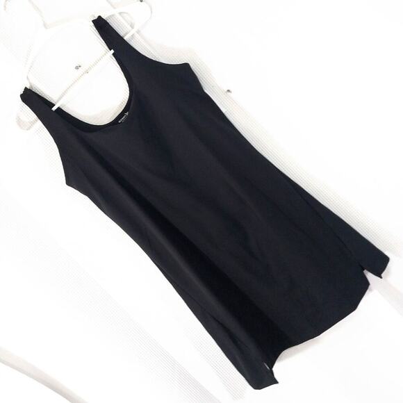 NWT! OLD NAVY ACTIVE! SPANDEX SKORT DRESS, BLACK, W/ SHORTS, FOR SPORTS! SZ MP - Picture 1 of 10